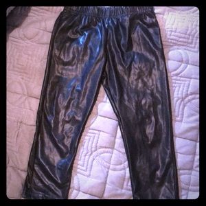 Girls Faux Leather Pants